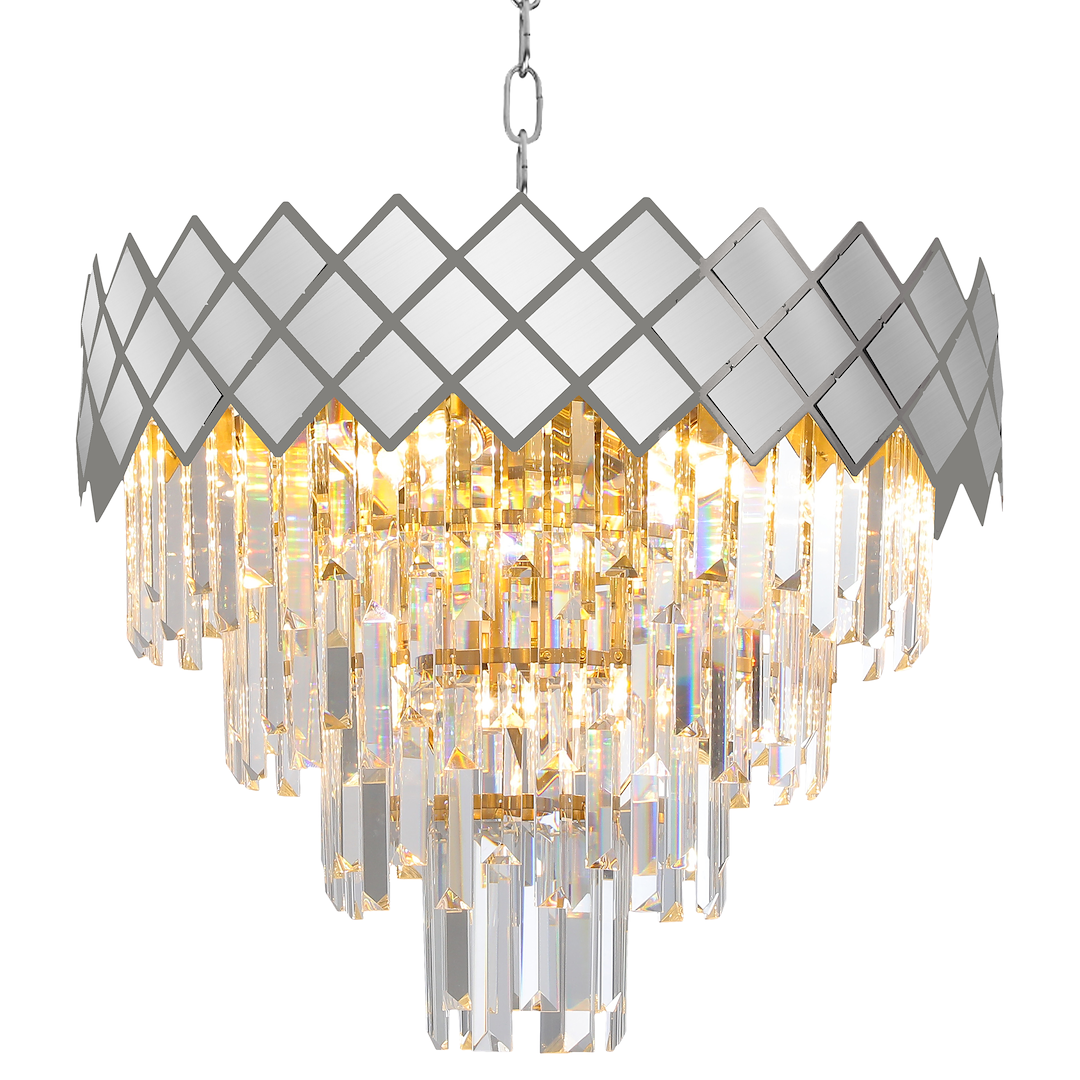 Candelabru Cristal Carisma Silver Premium ⌀50CM