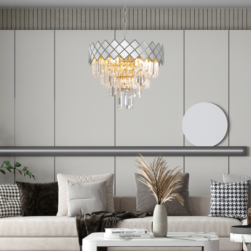 Candelabru Cristal Carisma Silver Premium ⌀50CM
