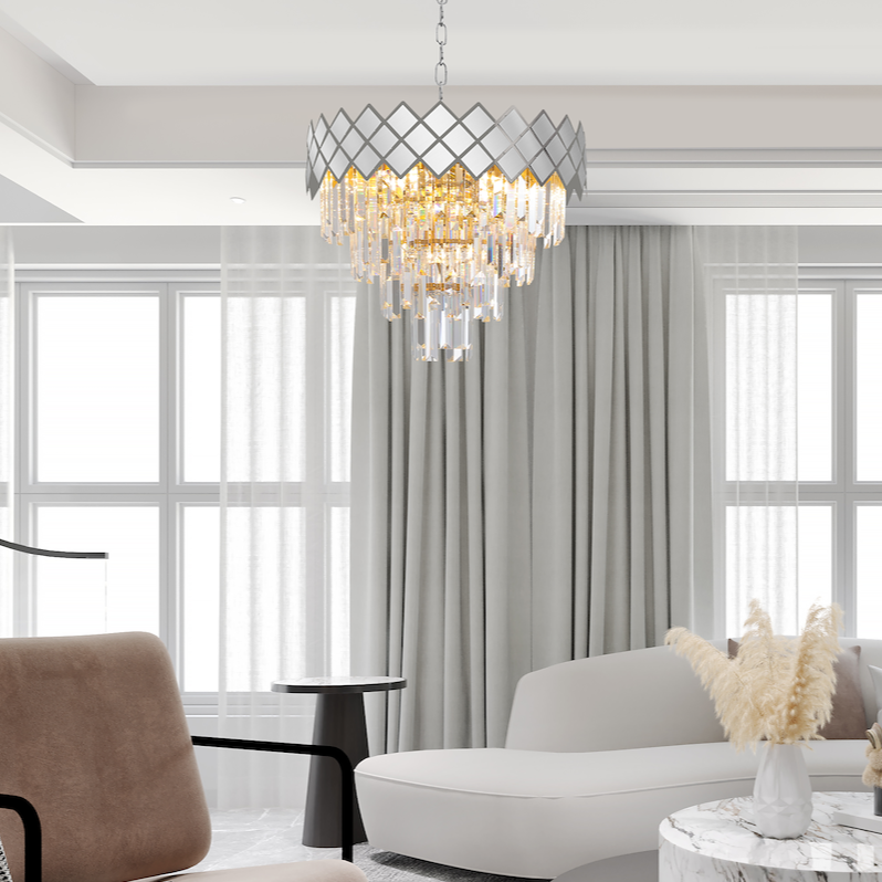 Candelabru Cristal Carisma Silver Premium ⌀50CM