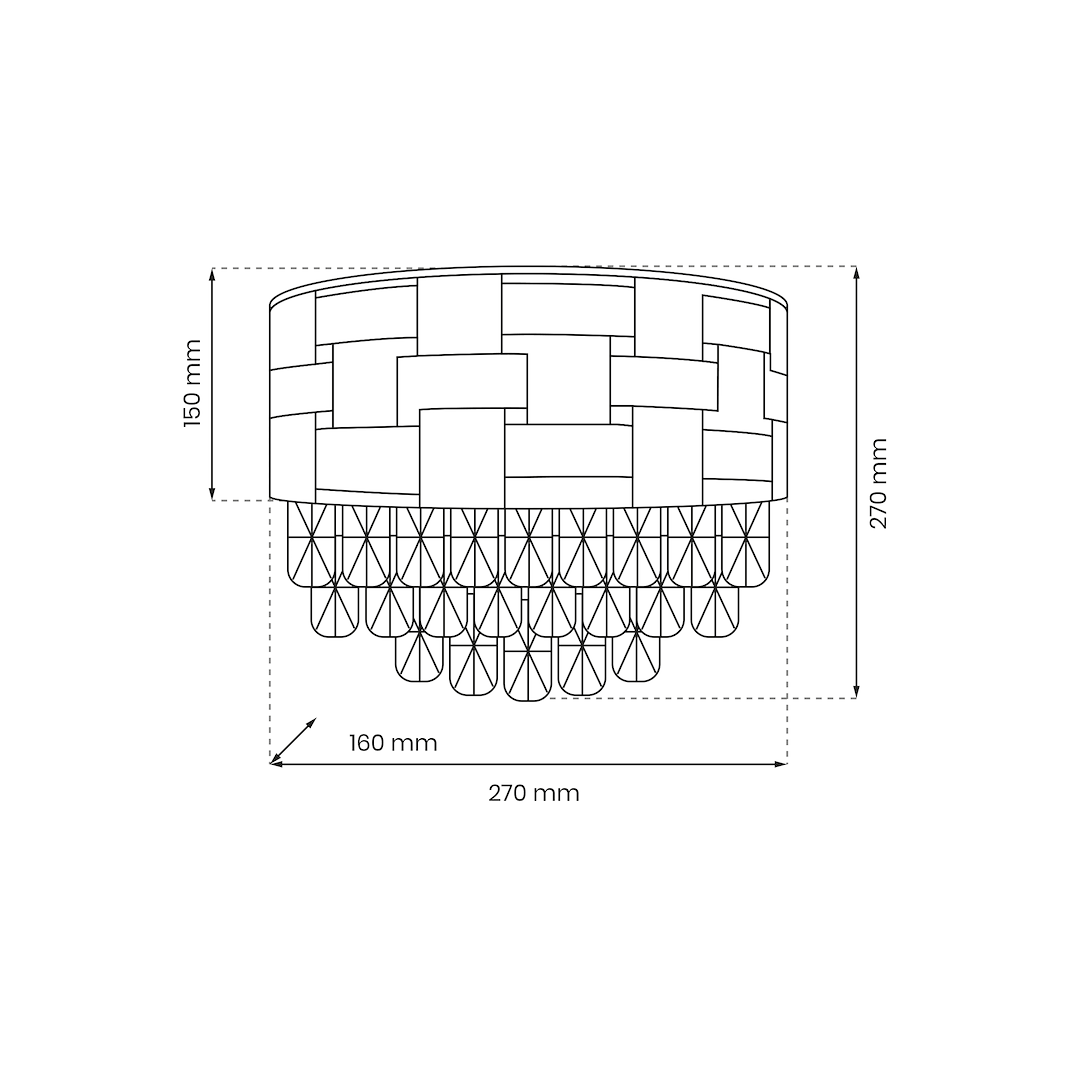 Aplica Cristal Luxuria Gold Premium 2xE14