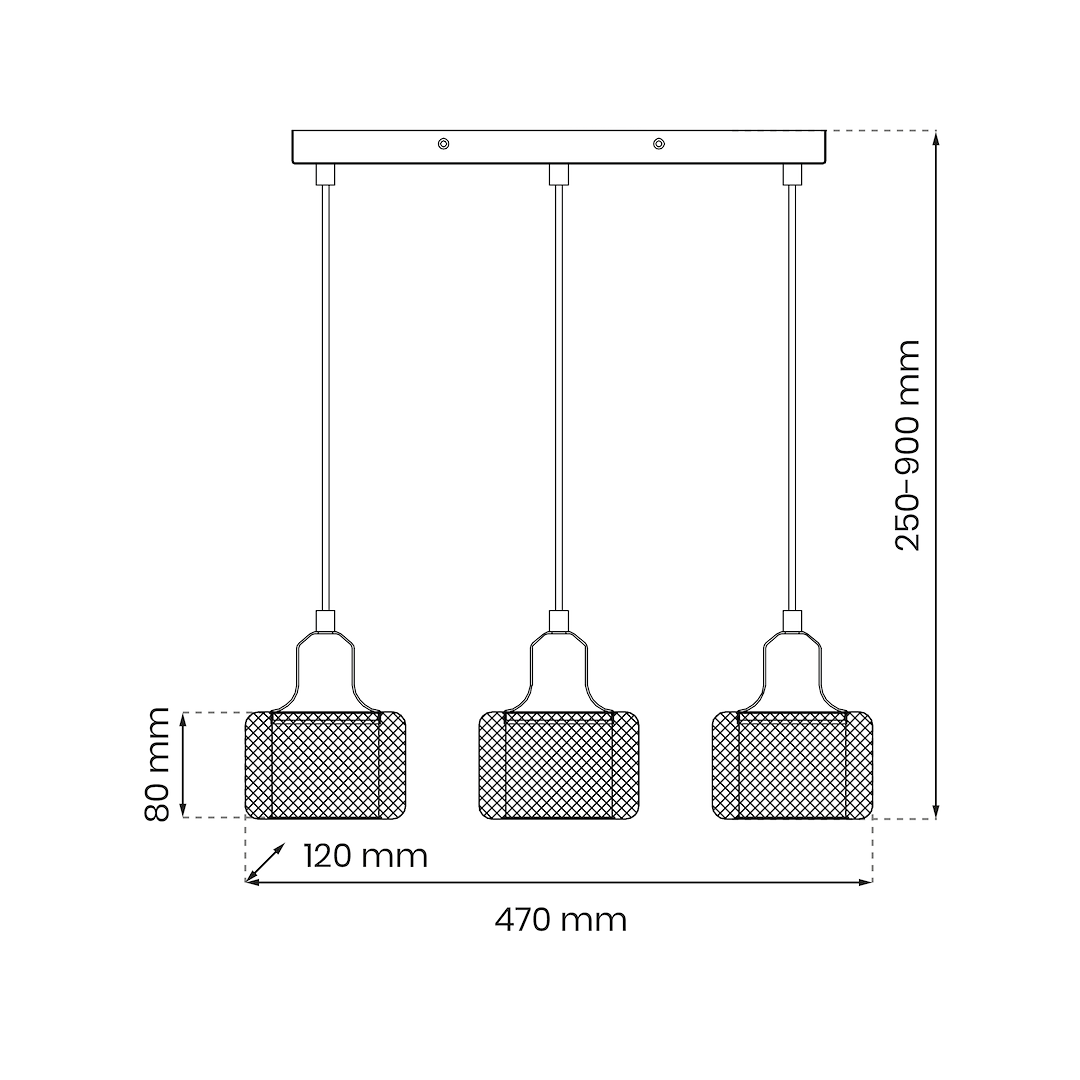 Lustra Suspendata Lumi Black & Gold Premium 3xG9