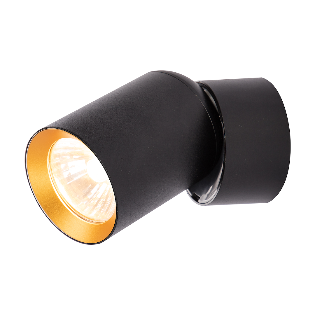 Aplica Andy II Black & Gold Premium cu Spot Reglabil 1xGU10