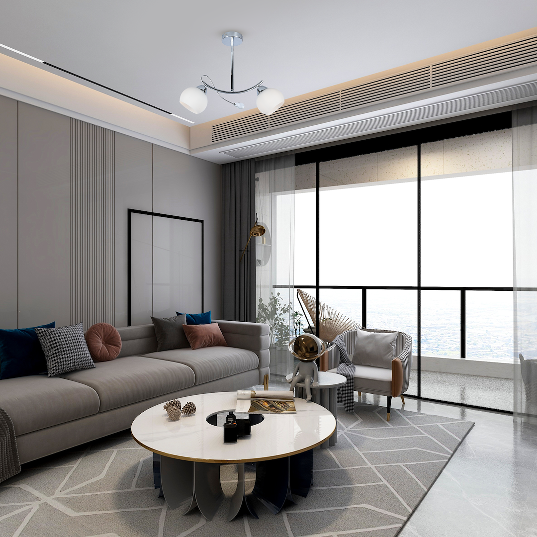 Lustra Connor Abajur Alb 2xE27 Silver