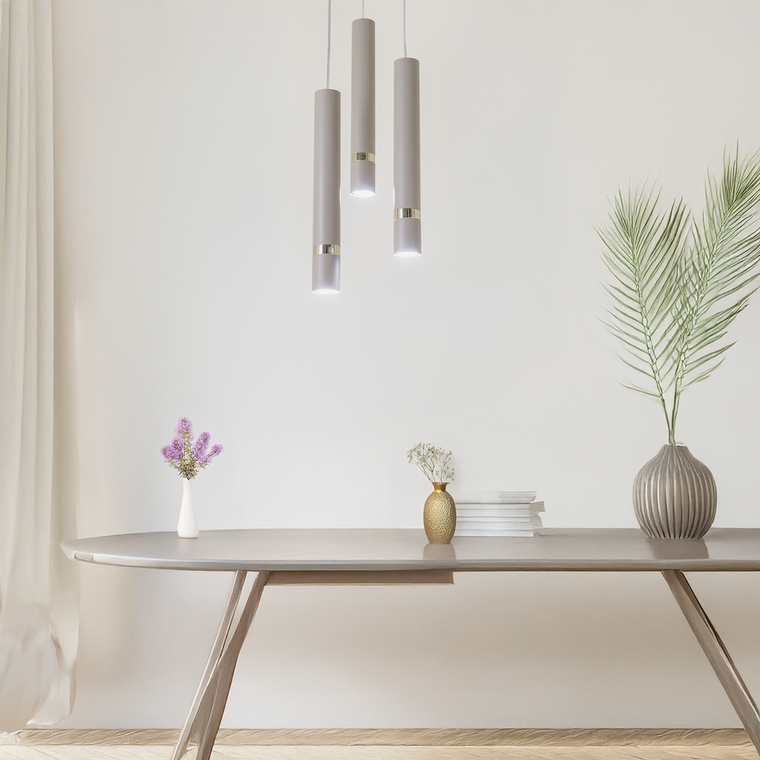 Lustra Suspendata Joker Beige Circle Premium 3xGU10