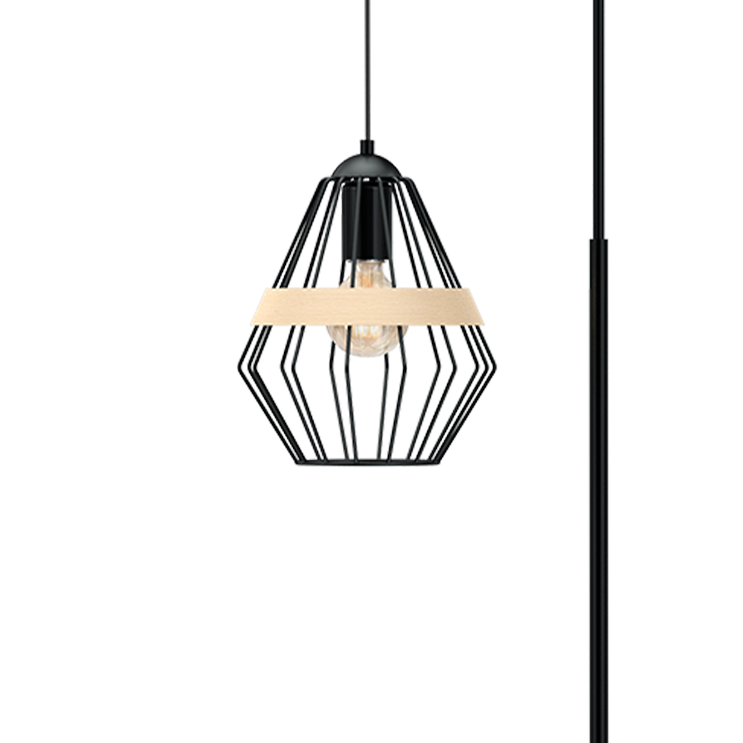 Lampadar Cliff Black 150CM