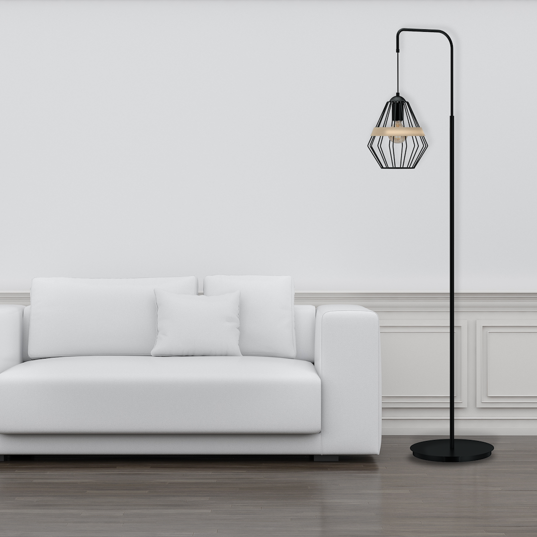 Lampadar Cliff Black 150CM