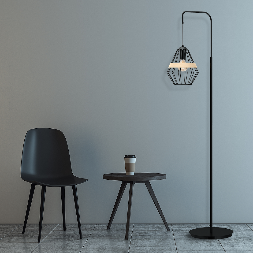 Lampadar Cliff Black 150CM