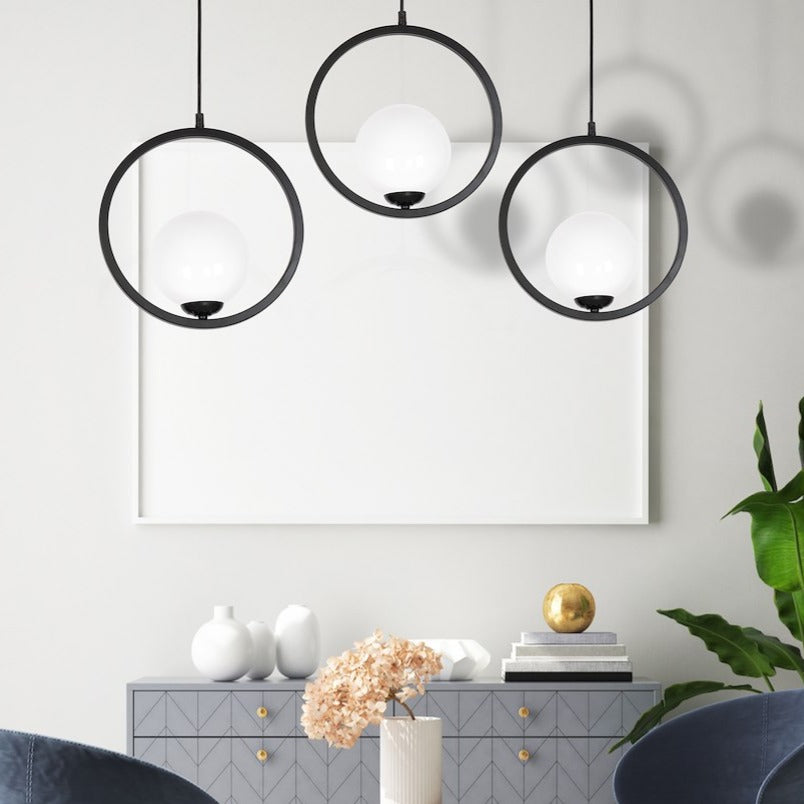 Lustra Suspendata Boston Black Premium 3xE14