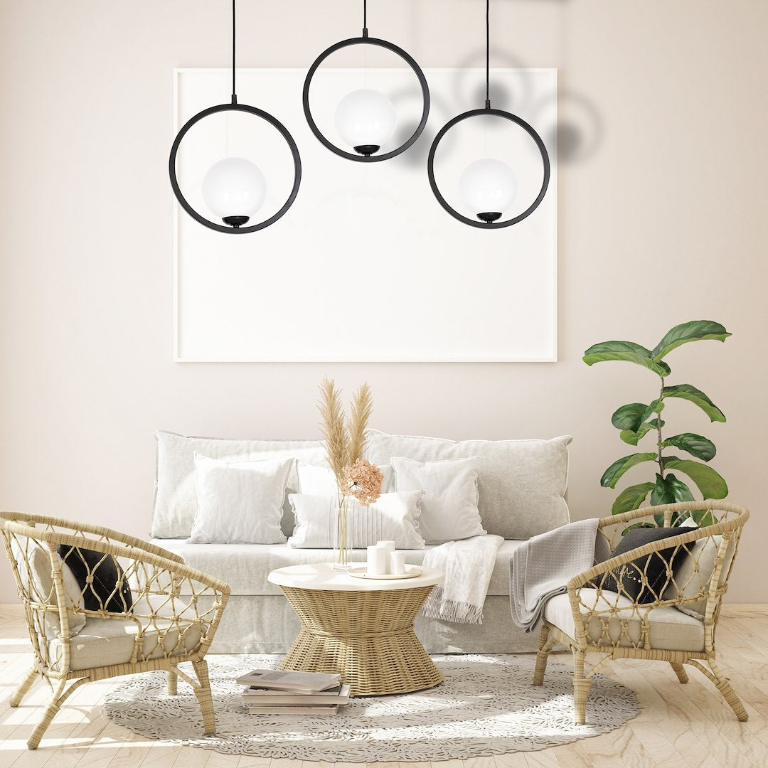 Lustra Suspendata Boston Black Premium 3xE14