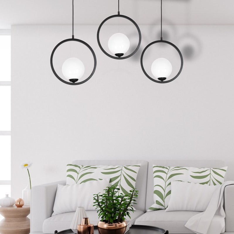 Lustra Suspendata Boston Black Premium 3xE14