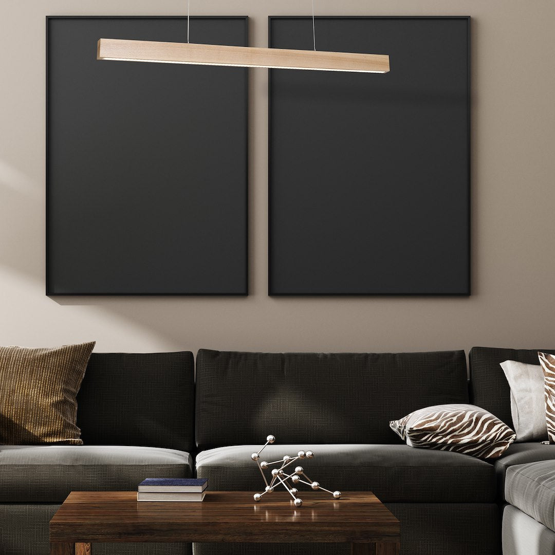 Lustra LED Suspendata Timber Wood Premium Echivalent 150W