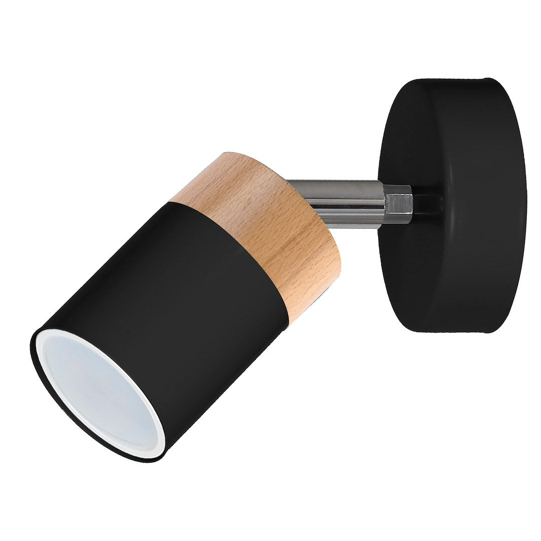 Aplica Joker Black Wood Premium cu Spot Reglabil