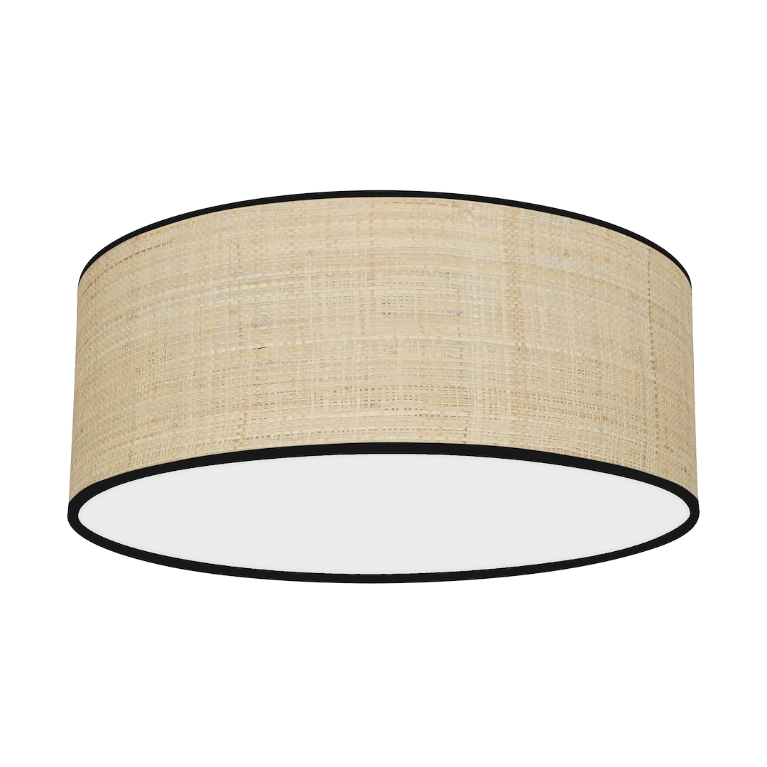 Plafonieră Marshall Rotunda White & Black Rattan Premium Ø40CM
