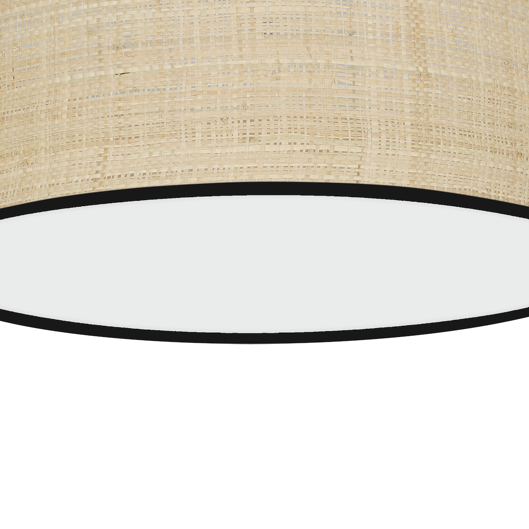 Plafonieră Marshall Rotunda White & Black Rattan Premium Ø40CM