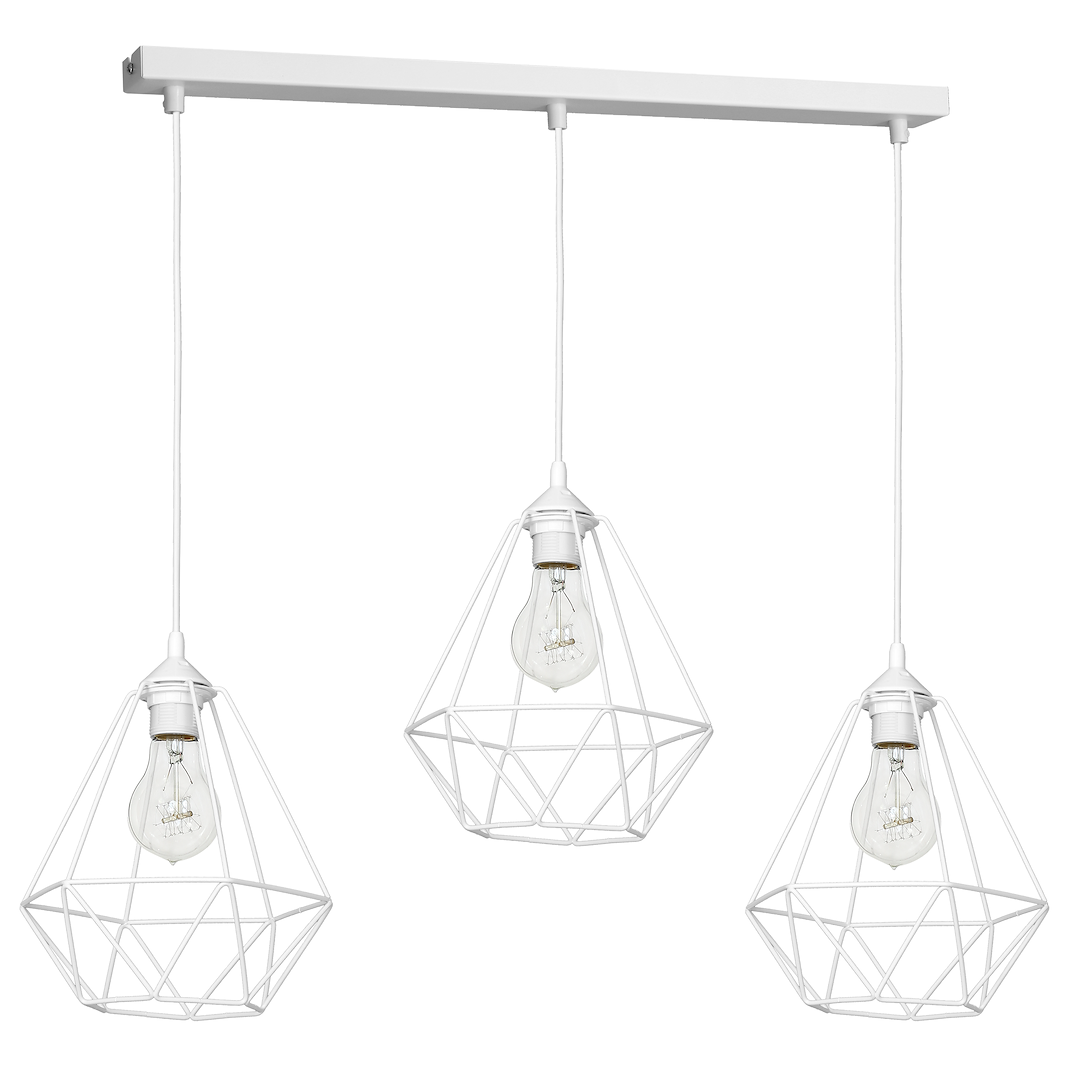 Lustra Suspendata Basket White Premium 3xE27