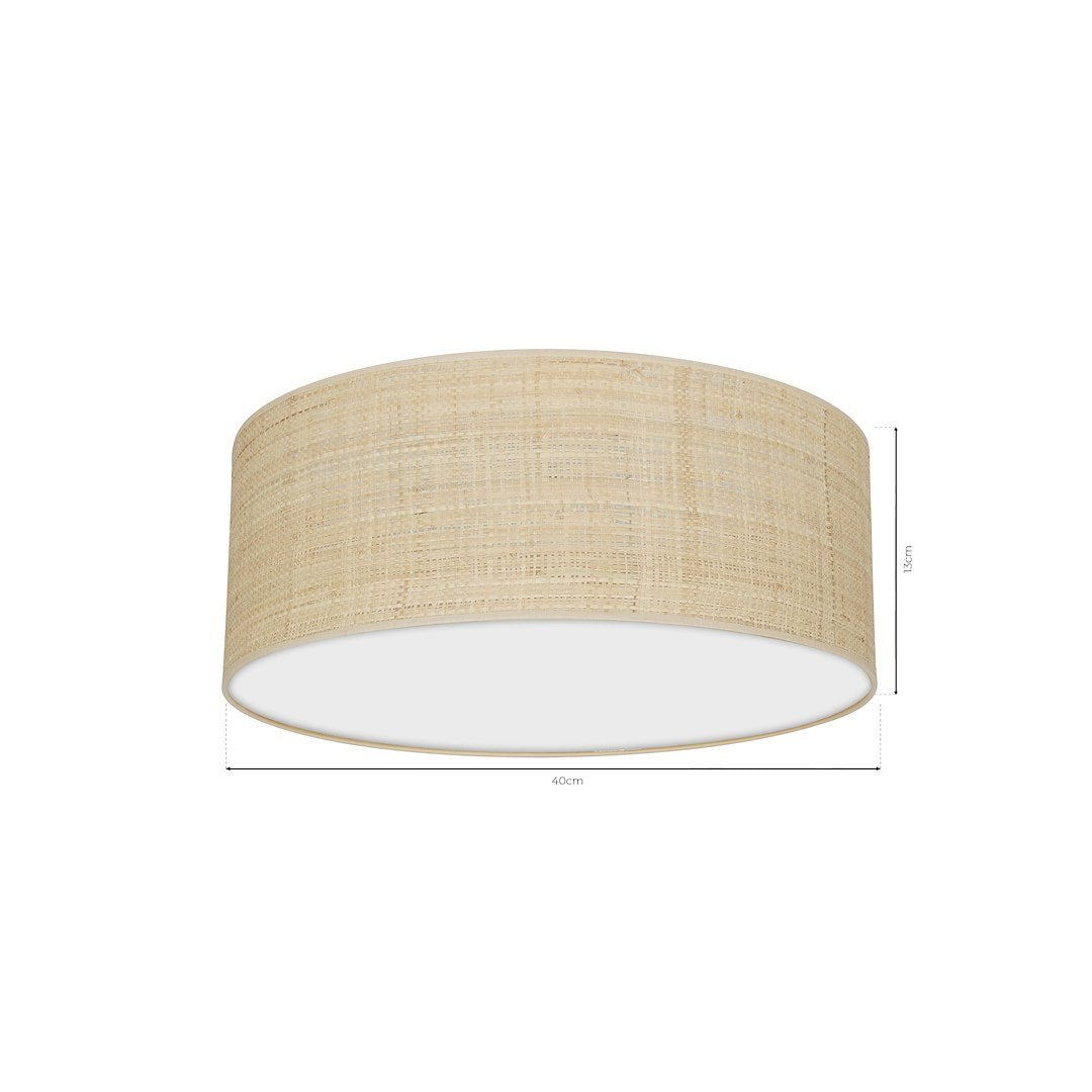 Plafonieră Marshall Rotunda White Rattan Premium