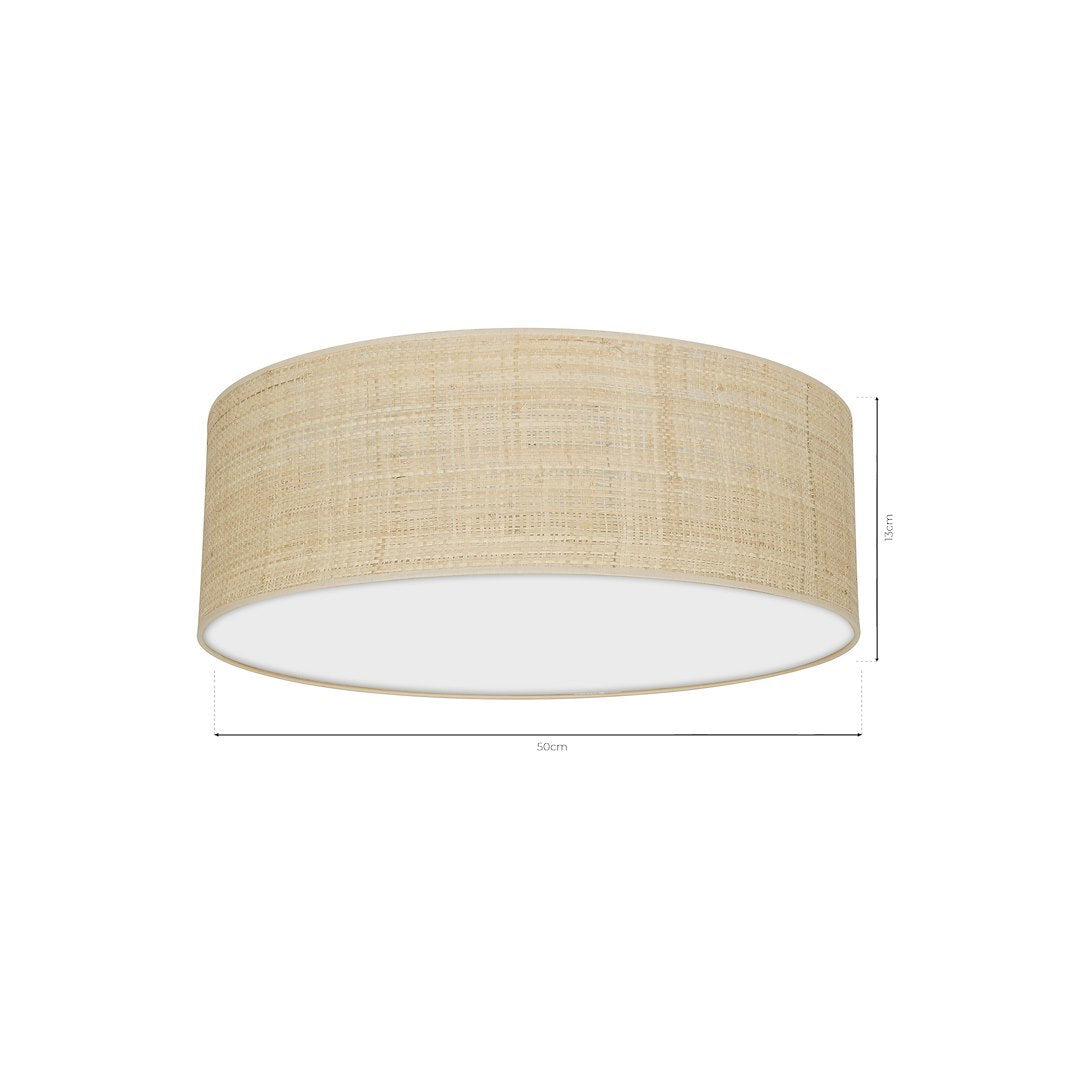 Plafonieră Marshall Rotunda White Rattan Premium