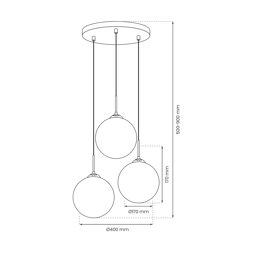 Lustra Suspendata Reflex Black & Gold Premium 3xE14