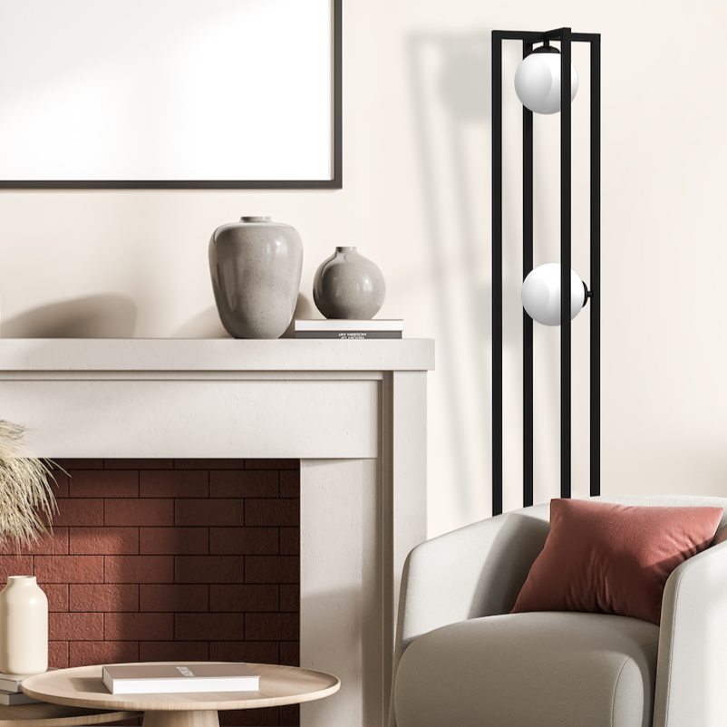 Lampadar Diego Black 160CM Abajur