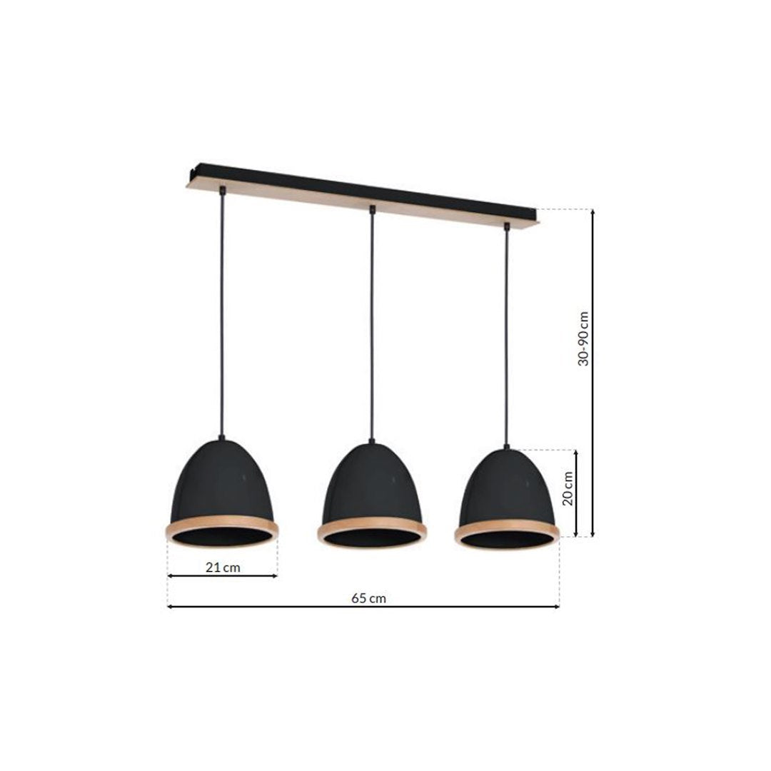 Lustra Suspendata Studio Black Premium 3xE27