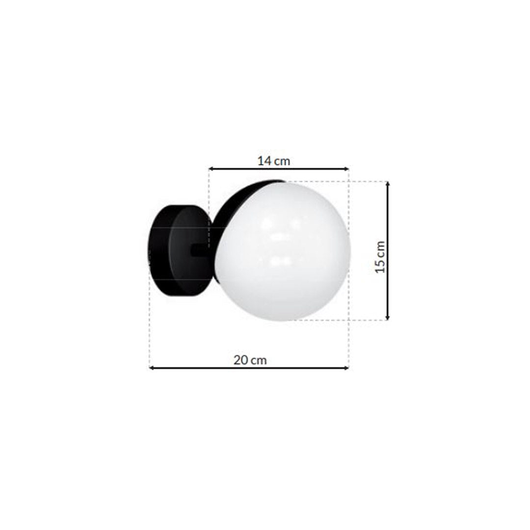 Aplica Perete Sfera Black Premium