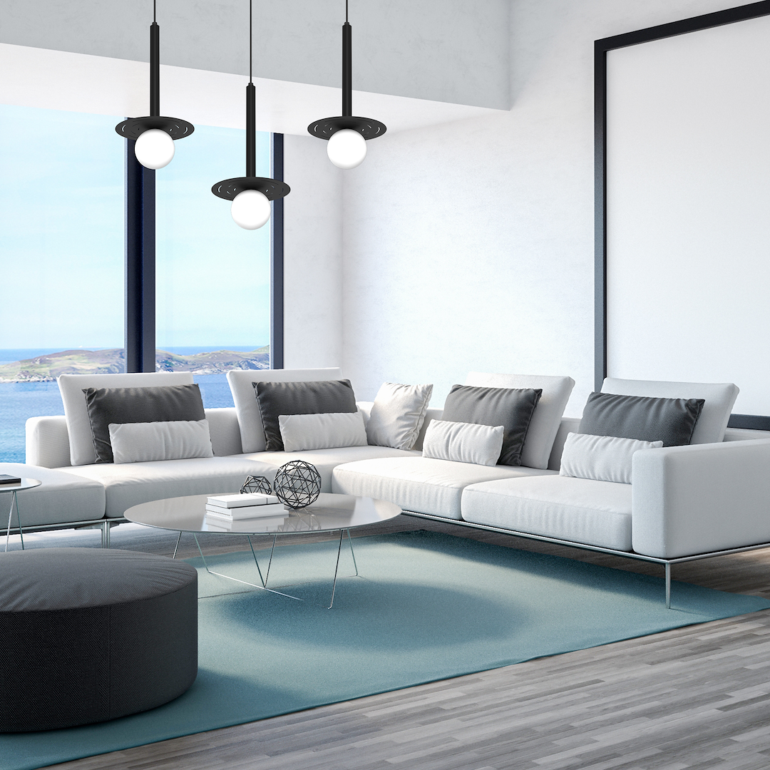 Lustra Suspendata Futura Black Premium 3xG9