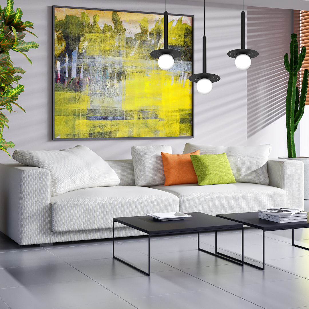 Lustra Suspendata Futura Black Premium 3xG9