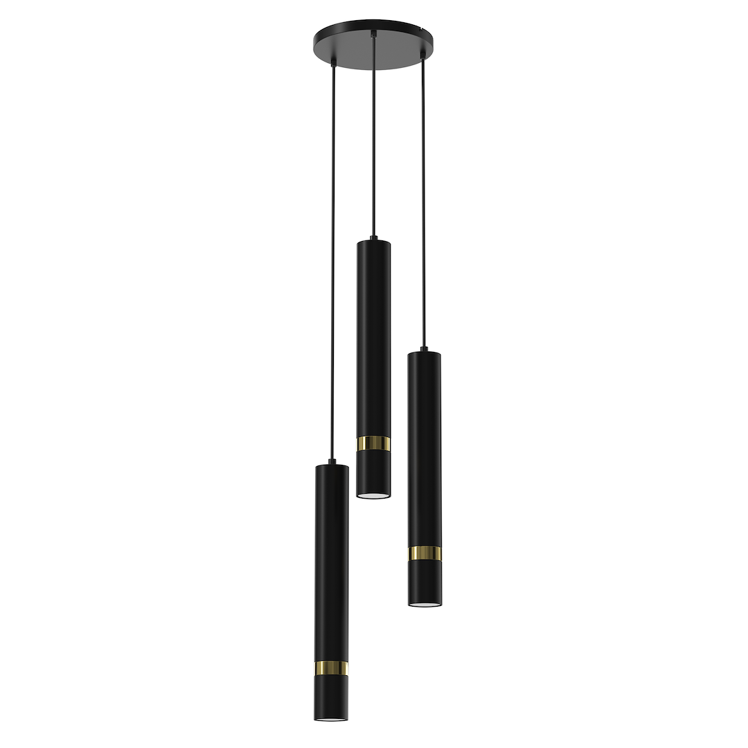 Lustra Suspendata Joker Black & Gold Circle Premium 3xGU10