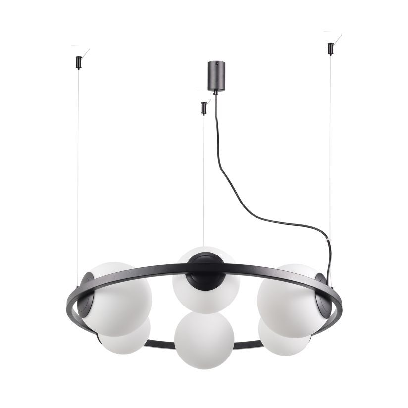 Lustra Abajur UNIQUE NATURE 3xE27 + 3xE14 Black