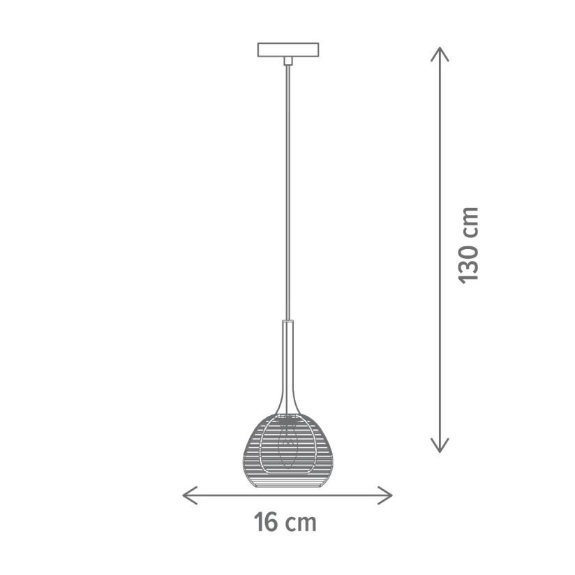 Pendul Unique NEST 1xE14 Bronz