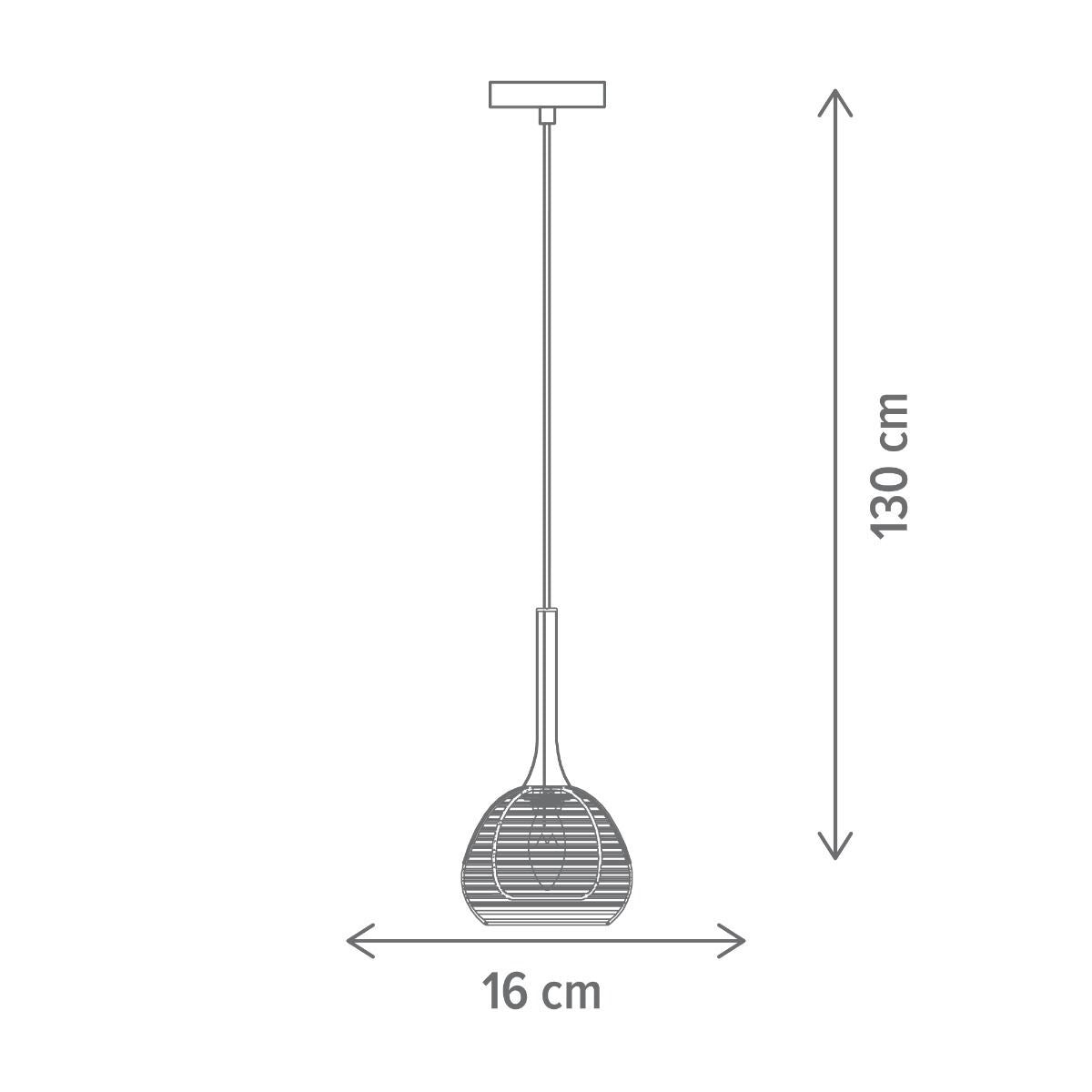 Pendul Unique NEST 1xE14 Black