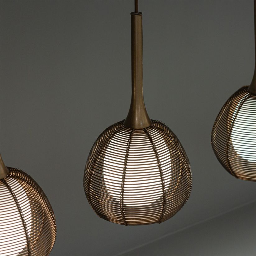 Lustra Liniara Unique Nest 4xE14 Cupru 90CM