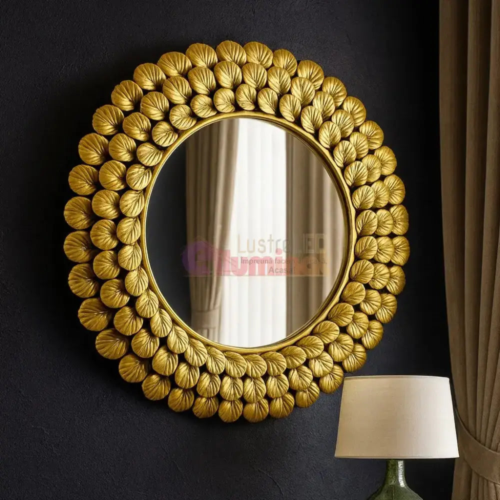 Oglindă de Perete Premium Royal Leaves AURIE / 60CM decorative mirror