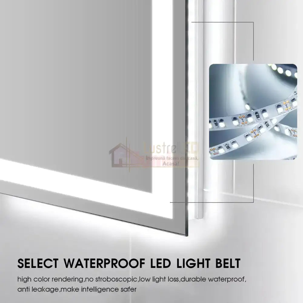 Oglinda Led 120X70Cm Functie Dezaburire Si Touch J23 Mirror