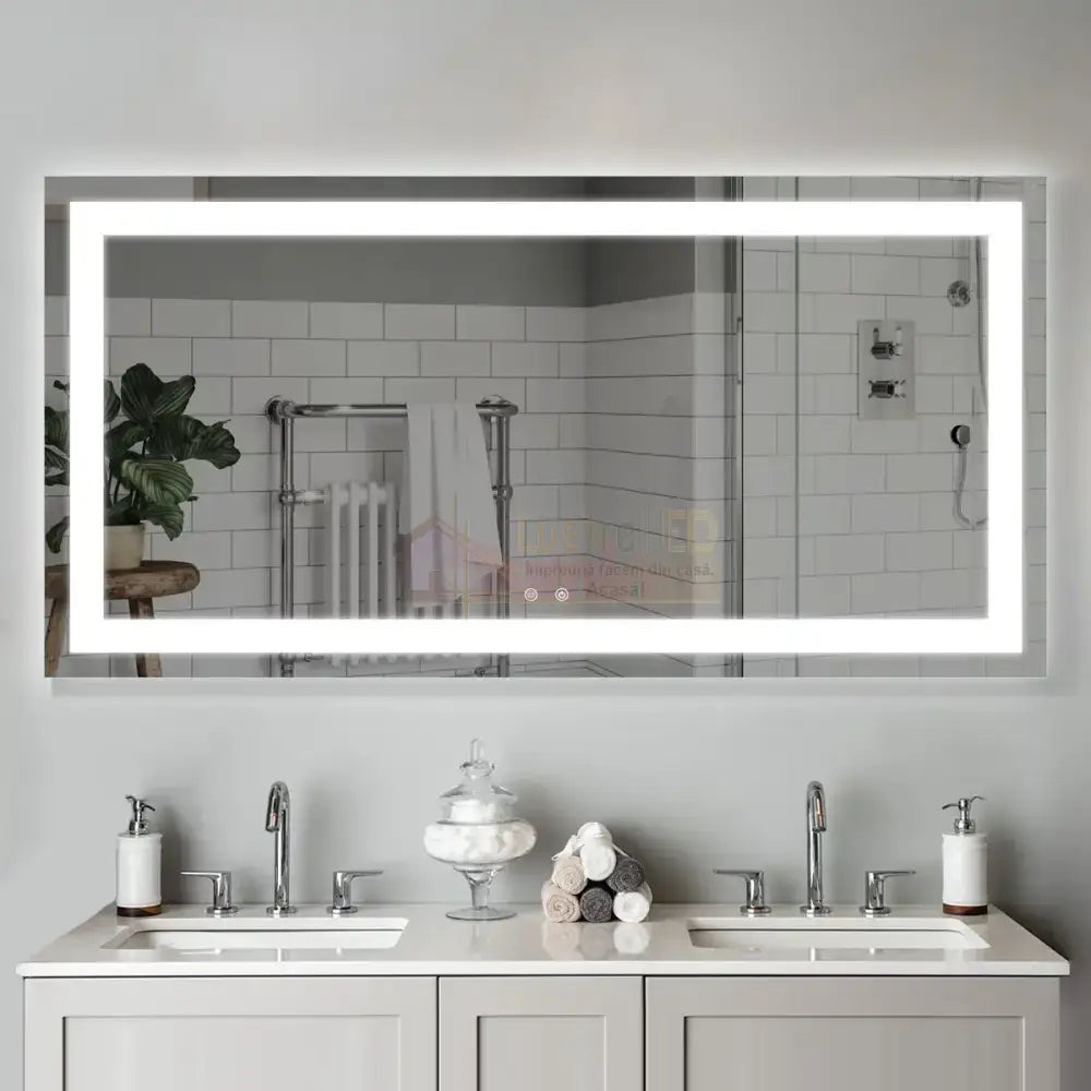 Oglinda Led 120X70Cm Functie Dezaburire Si Touch J23 Mirror
