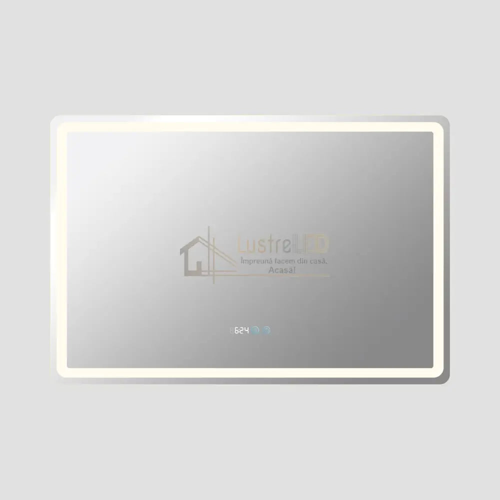 Oglinda Led 120X80Cm Dezaburire Ceas Temperatura Touch Si 3 Lumini Od058