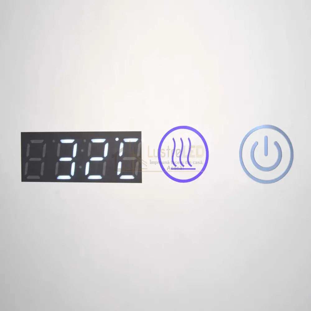 Oglinda Led 120X80Cm Dezaburire Ceas Temperatura Touch Si 3 Lumini Od058