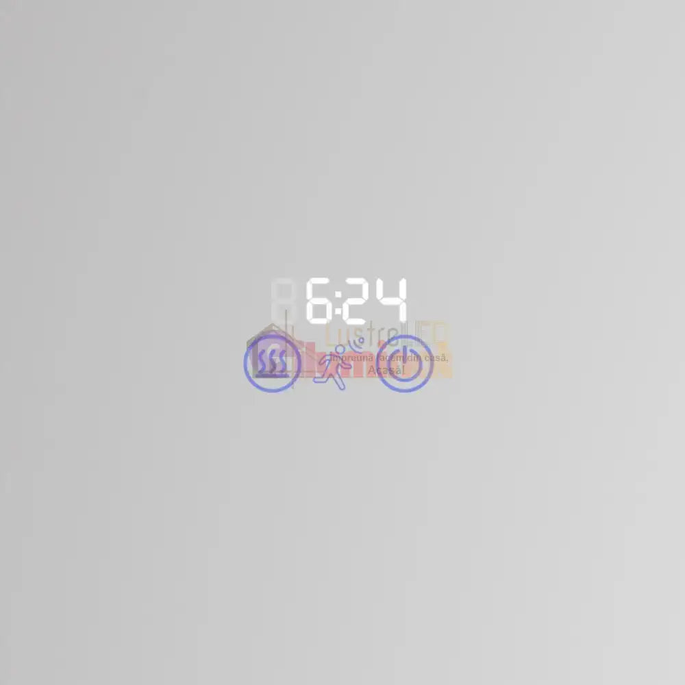 Oglinda LED 150x80CM cu Senzor Radar, 3 Lumini, Touch, Dezaburire, Ceas, Termometru lustreled.ro
