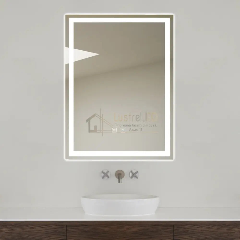 Oglinda Led 45X60Cm Functie Dezaburire Si Touch J32 Led Mirror