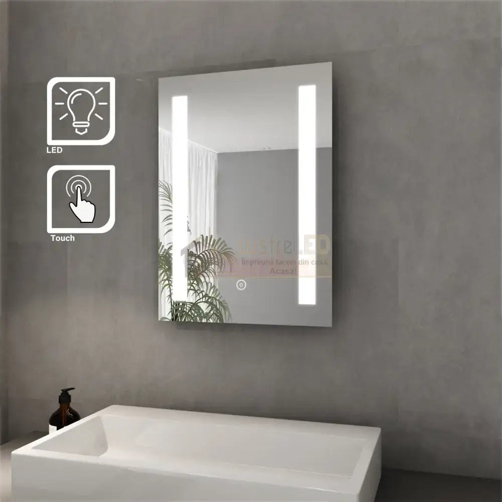 Oglinda Led 50X70Cm Cu Functie Dezaburire Si Touch M061S Mirror