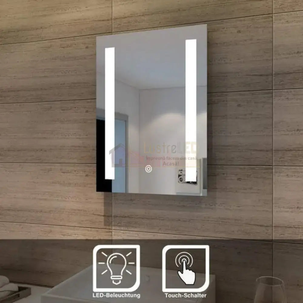 Oglinda Led 50X70Cm Cu Functie Dezaburire Si Touch M061S Mirror