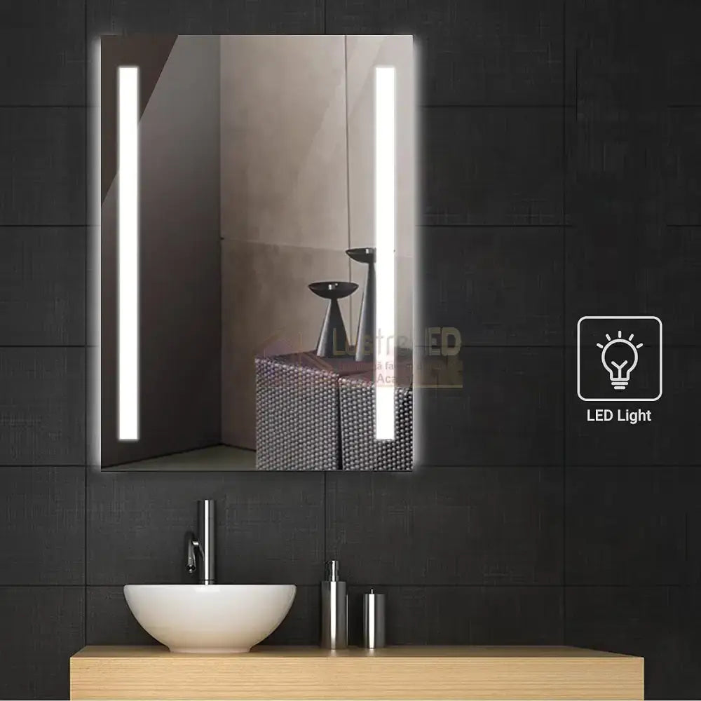 Oglinda Led 50X70Cm Cu Functie Dezaburire Si Touch M061S Mirror