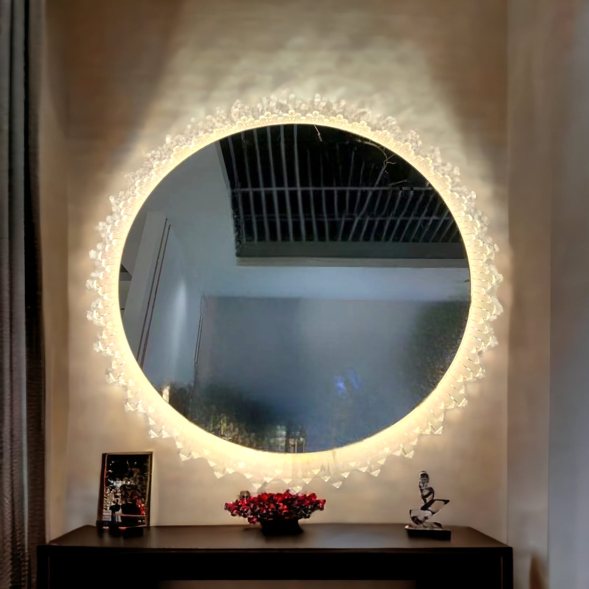 Oglinda LED Rotunda 60cm Touch 3 Lumini SunFlower BY610