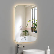 Oglinda Led 60X80Cm 3 Lumini Dezaburire Si Touch Od003 Mirror