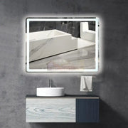 Oglinda Led 80X60Cm 3 Lumini Dezaburire Si Touch Od037Y Mirror