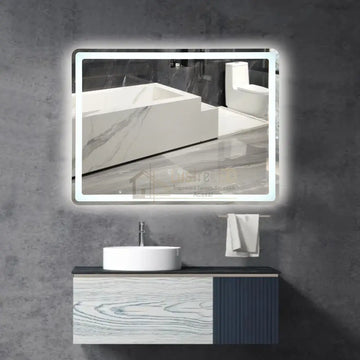 Oglinda LED 80x60cm, 3 Lumini, Dezaburire si Touch OD037Y