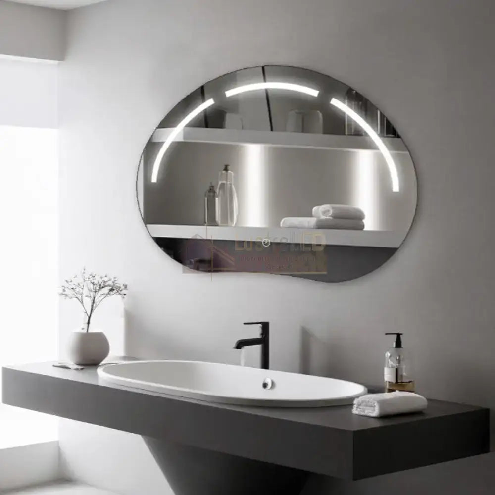 Oglinda Led 80X60Cm 3 Lumini Si Touch Cumulus J185 Mirror