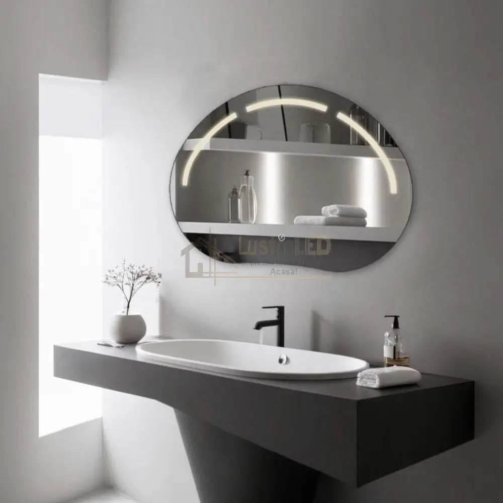 Oglinda Led 80X60Cm 3 Lumini Si Touch Cumulus J185 Led Mirror