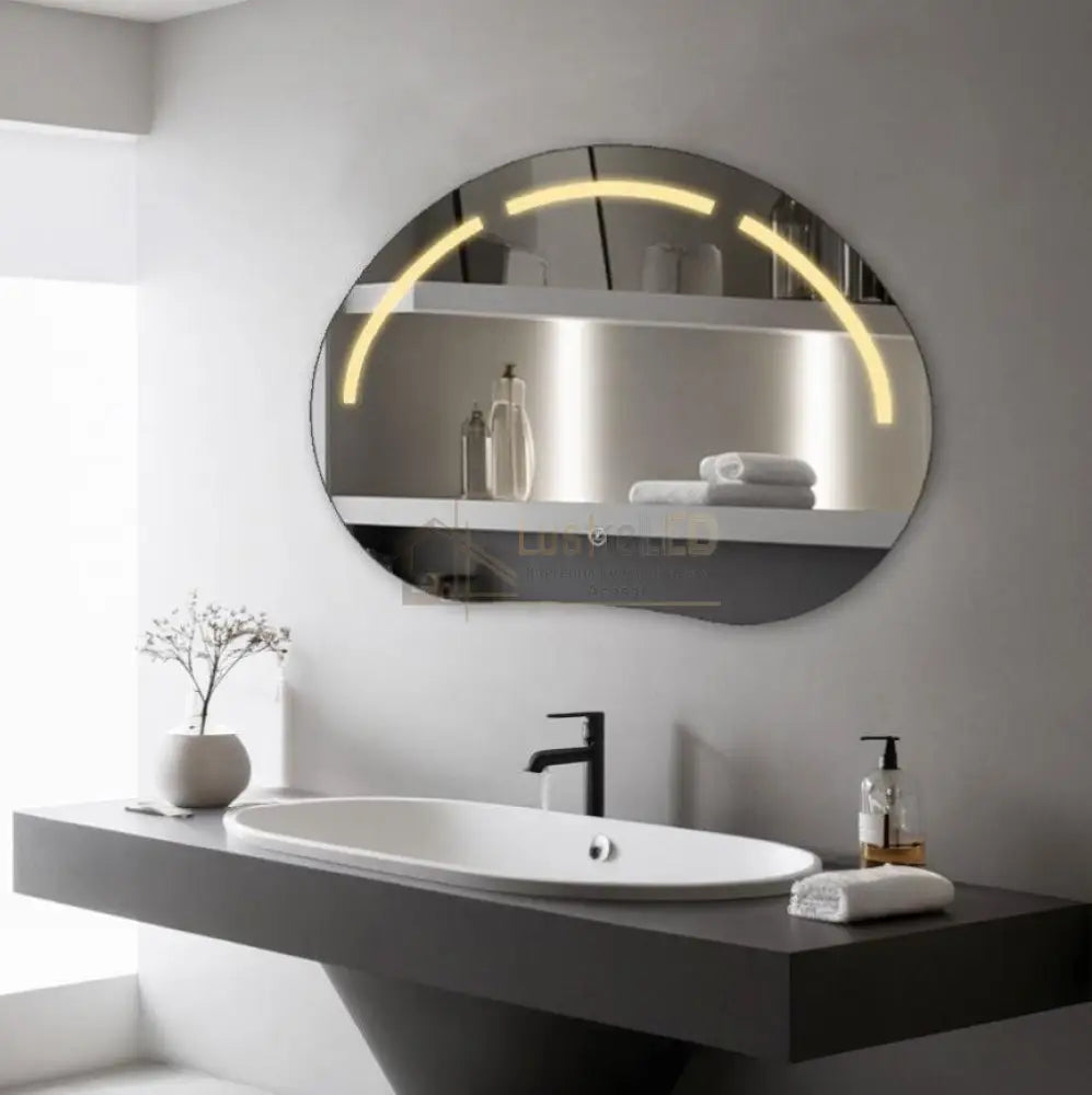 Oglinda Led 80X60Cm 3 Lumini Si Touch Cumulus J185 Led Mirror