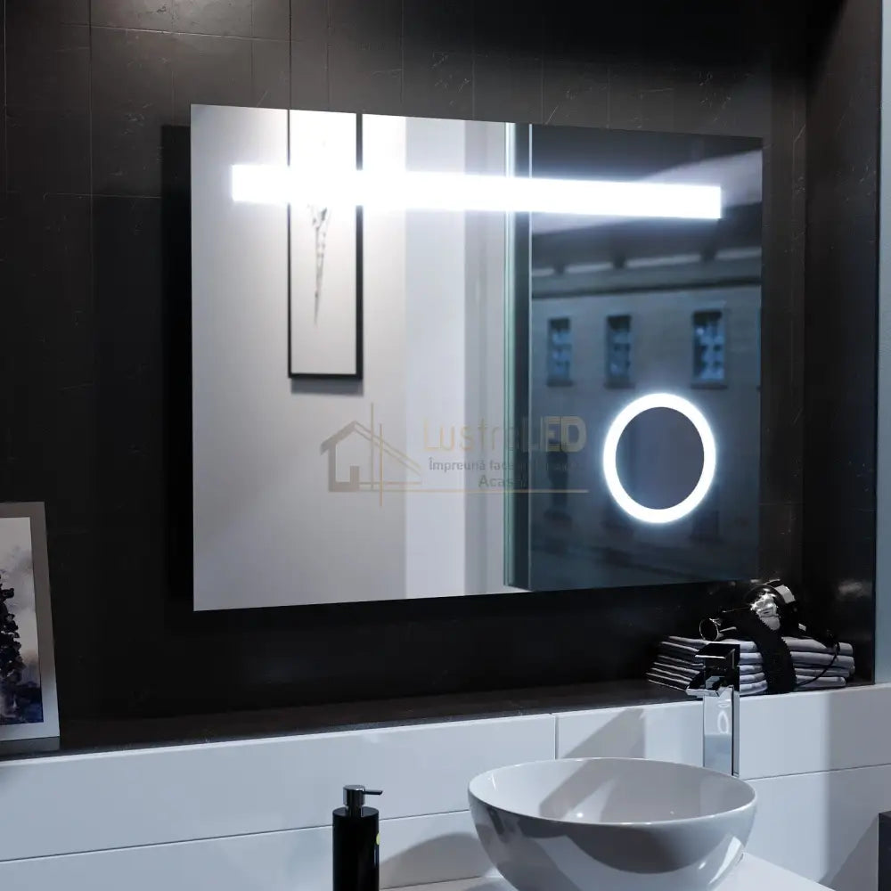 Oglinda Led 80X60Cm Functie Dezaburire Si Touch M1004S Led Mirror